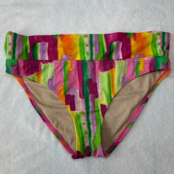 Victorias Secret Swimwear Multicolor Tankini‎ Swimsuit 34A + 2 Bottoms M / L - Picture 9 of 11